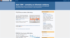 Desktop Screenshot of apie-crm.blogspot.com
