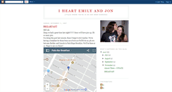 Desktop Screenshot of iheartemilyandjon.blogspot.com