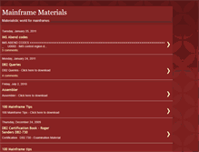 Tablet Screenshot of mainframematerials.blogspot.com