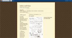 Desktop Screenshot of indexcard.blogspot.com