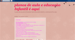 Desktop Screenshot of educacaoinfantileaqui.blogspot.com