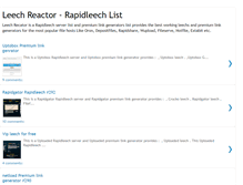 Tablet Screenshot of leechreactor.blogspot.com