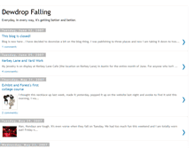 Tablet Screenshot of dewdropfalling.blogspot.com