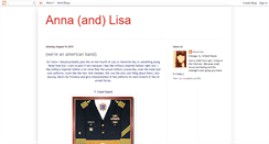 Desktop Screenshot of anna-and-lisa.blogspot.com