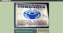 Desktop Screenshot of ministerioconquista.blogspot.com