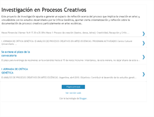 Tablet Screenshot of investigacionprocesoscreativos.blogspot.com