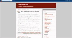 Desktop Screenshot of doctorswallet.blogspot.com