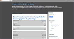 Desktop Screenshot of immobiliennuernberg.blogspot.com