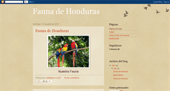 Desktop Screenshot of blogdefaunadehonduras.blogspot.com