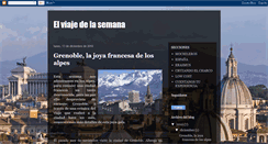 Desktop Screenshot of elviajedelasemana.blogspot.com