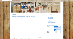 Desktop Screenshot of garageshelves.blogspot.com