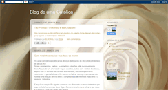 Desktop Screenshot of blogdeumacatolica.blogspot.com