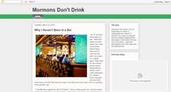 Desktop Screenshot of mormonsdontdrink.blogspot.com