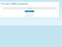 Tablet Screenshot of cajunhillbilly.blogspot.com