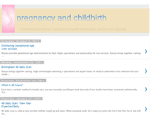 Tablet Screenshot of pregnancy-childbirth-answers.blogspot.com