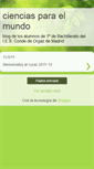 Mobile Screenshot of cienciaparaelmundo.blogspot.com