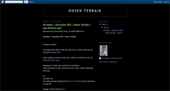 Desktop Screenshot of dosenterbaik.blogspot.com