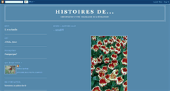 Desktop Screenshot of histoiresdeux.blogspot.com