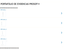 Tablet Screenshot of portafoliodeevidenciasprosof11.blogspot.com