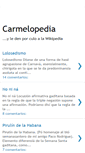 Mobile Screenshot of carmelopedia.blogspot.com