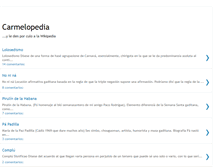Tablet Screenshot of carmelopedia.blogspot.com