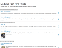 Tablet Screenshot of lindseysnextfivethings.blogspot.com