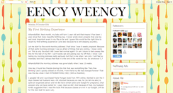 Desktop Screenshot of eencyweency.blogspot.com