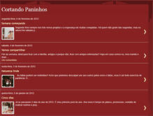 Tablet Screenshot of cortandopaninhos.blogspot.com