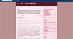 Desktop Screenshot of casualwatcher.blogspot.com