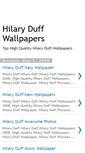 Mobile Screenshot of hilary-duff-wallpapers.blogspot.com