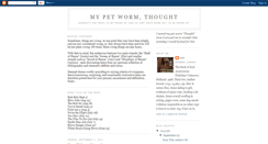 Desktop Screenshot of mypetwormthought.blogspot.com