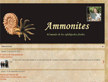 Tablet Screenshot of fossil-ammonites.blogspot.com