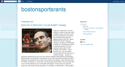 Desktop Screenshot of bostonsportsrants.blogspot.com