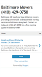 Mobile Screenshot of movingbaltimore.blogspot.com