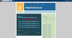 Desktop Screenshot of dragonballgroups.blogspot.com
