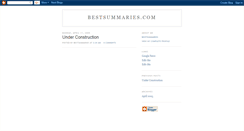 Desktop Screenshot of bestsummaries.blogspot.com