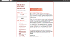 Desktop Screenshot of krakatoa-volcano-eruption.blogspot.com