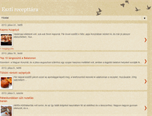 Tablet Screenshot of esztirecepttara.blogspot.com