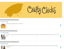 Tablet Screenshot of craftychickskc.blogspot.com