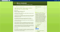 Desktop Screenshot of mexicoambiental.blogspot.com