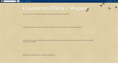 Desktop Screenshot of casamentoflaviaewagner.blogspot.com