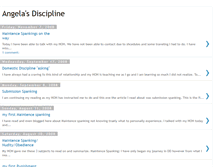 Tablet Screenshot of angeladiscipline.blogspot.com