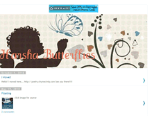 Tablet Screenshot of harshabutterflies.blogspot.com