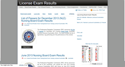 Desktop Screenshot of licenseresults.blogspot.com