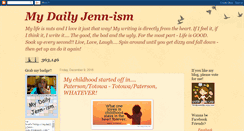 Desktop Screenshot of mydailyjenn-ism.blogspot.com