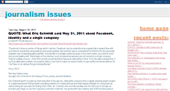 Desktop Screenshot of journalism-issues.blogspot.com