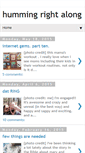Mobile Screenshot of humming-right-along.blogspot.com