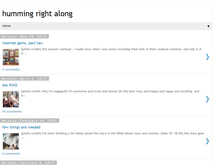Tablet Screenshot of humming-right-along.blogspot.com