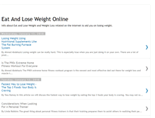 Tablet Screenshot of eatandloseweightonline.blogspot.com