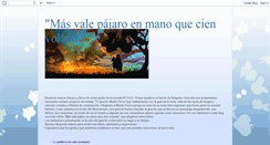 Desktop Screenshot of masvalepajaroenmanoquecienvolando.blogspot.com